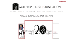 Desktop Screenshot of motherstrustfoundation.org